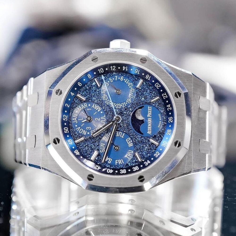 اوديمار بيجيه AP003 (Royal Oak Perpetual Calendar Blue Dial Steel )