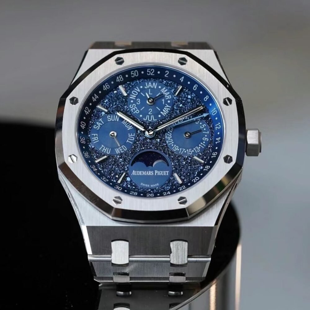 اوديمار بيجيه AP003 (Royal Oak Perpetual Calendar Blue Dial Steel ) - Image 7