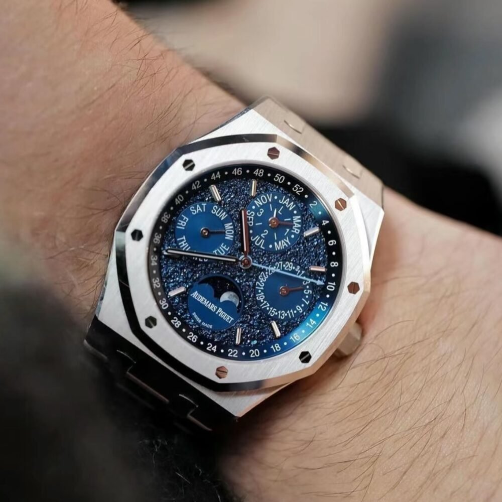 اوديمار بيجيه AP003 (Royal Oak Perpetual Calendar Blue Dial Steel ) - Image 5